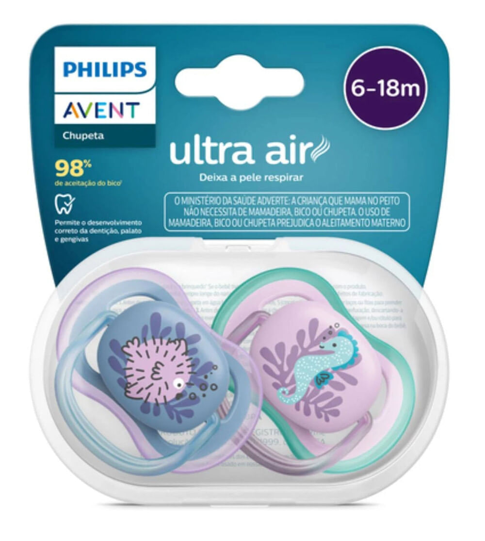 Chupeta Ultra Air 6 à 18m Com 2 Unidades