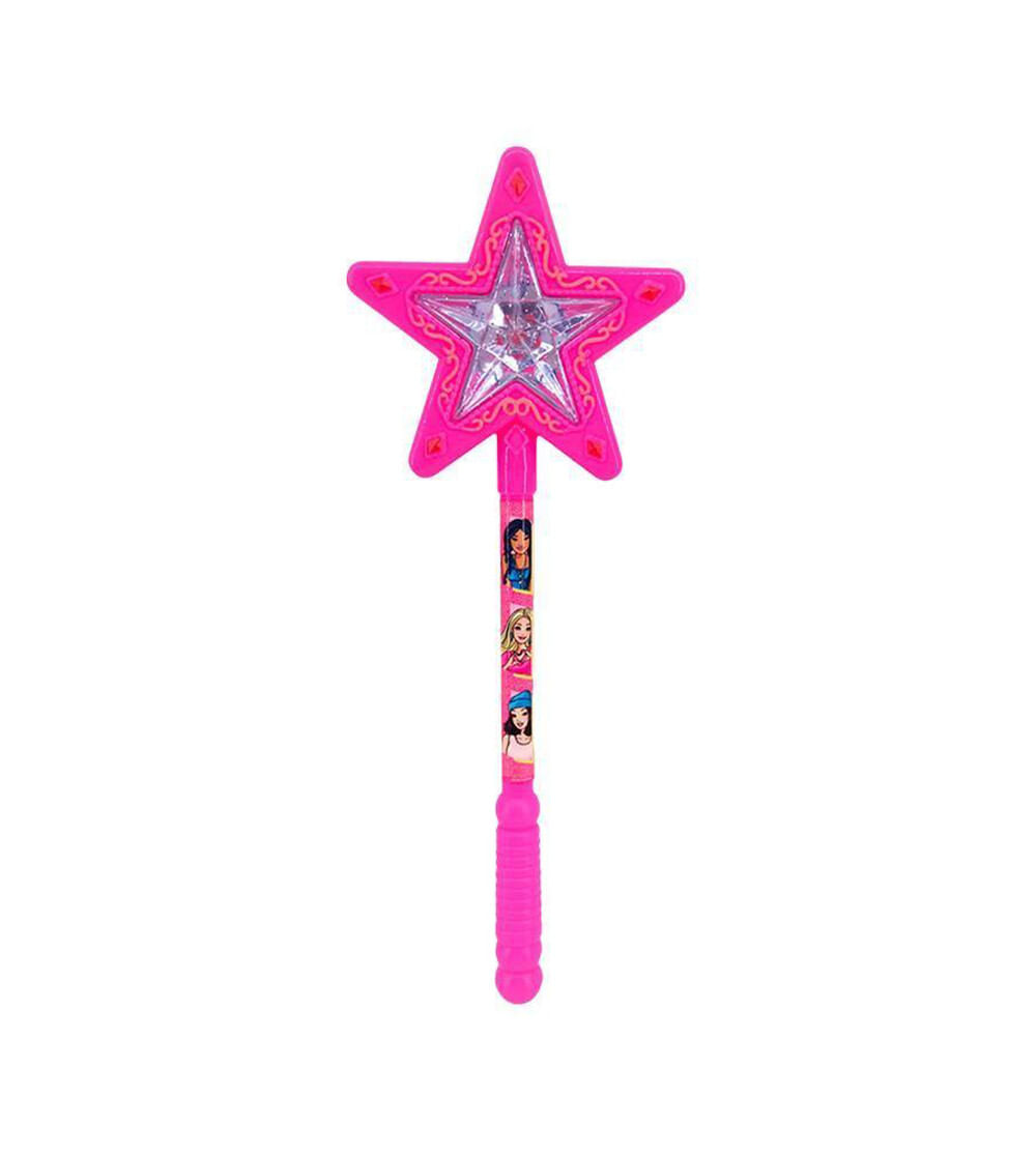 Varinha Estrela com Luz e Som Barbie