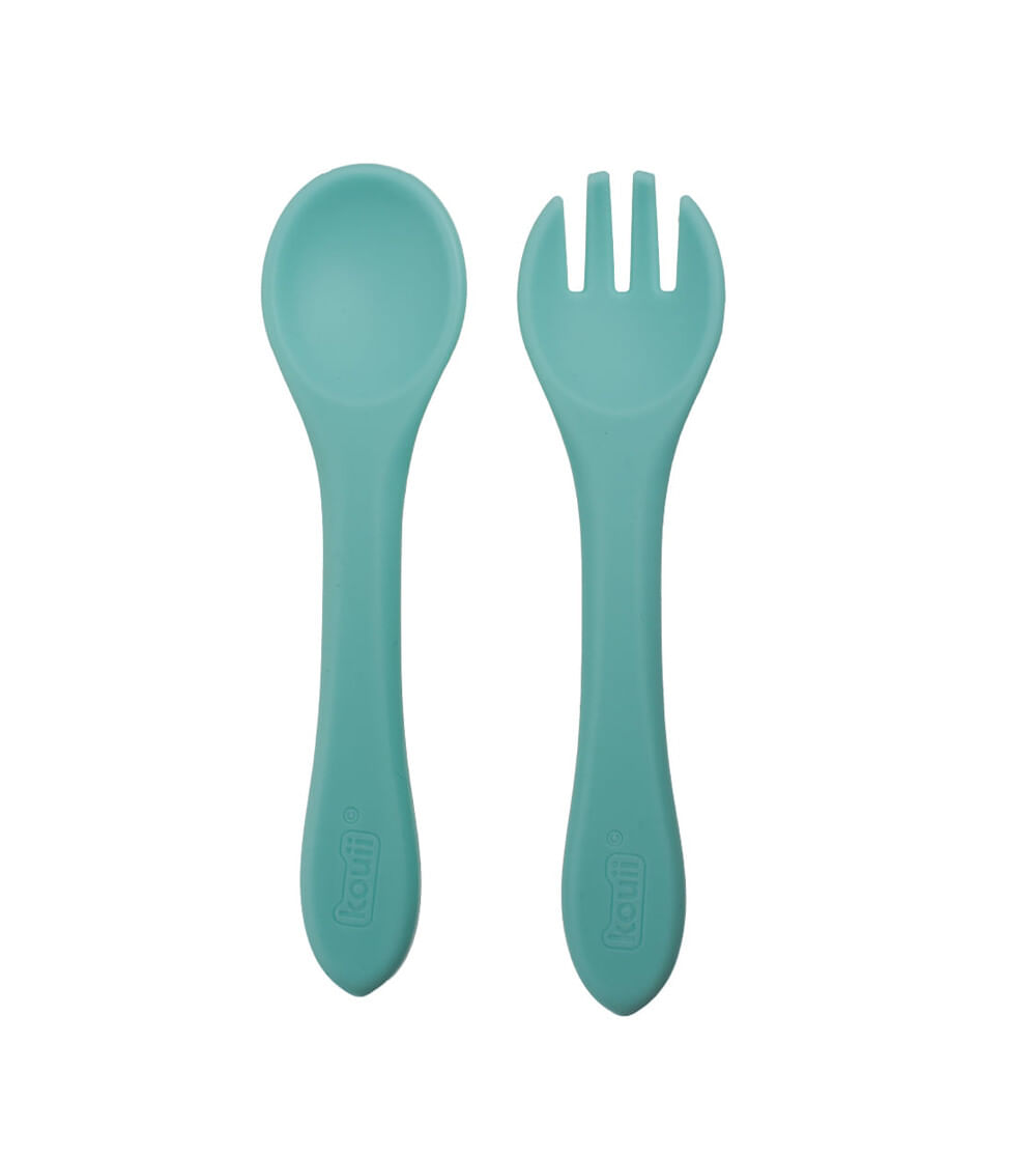 Kit Talheres de Silicone Cachorro Theo - Kouii