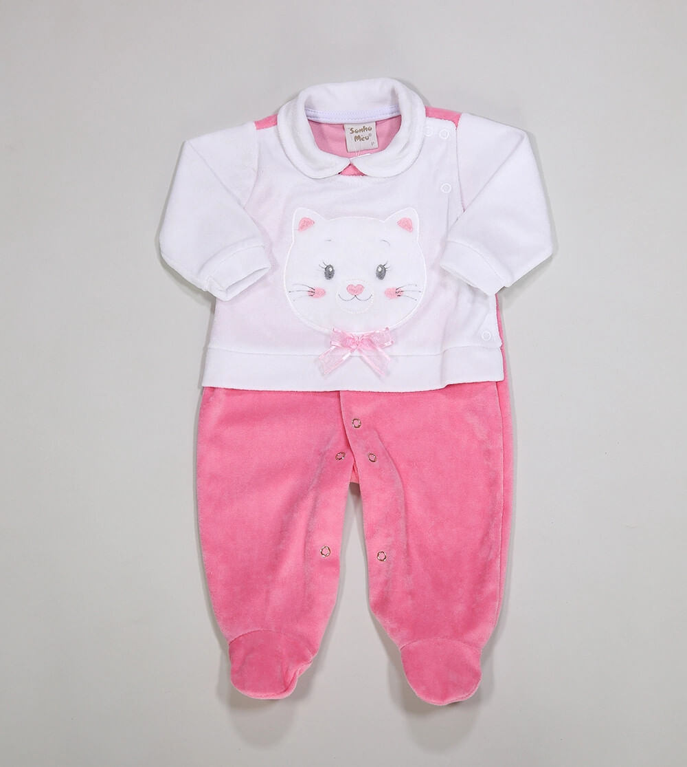 Macacão Plush Urso Menina Urso - 18267