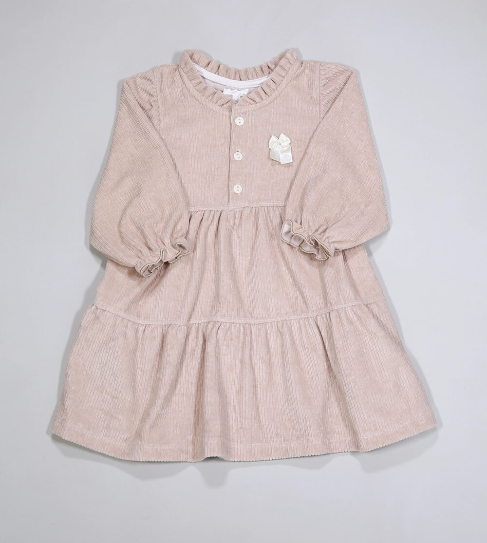 Vestido Manga Longa Lacinho