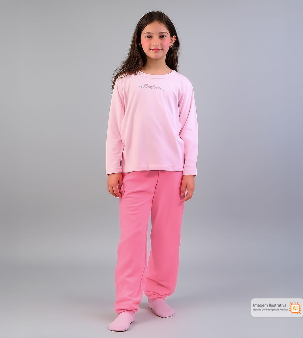 Conjunto Pijama Rosas