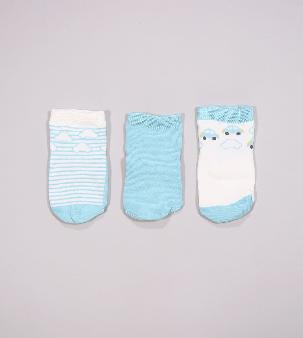 Kit Meia Baby Carrinhos com 3 unidades