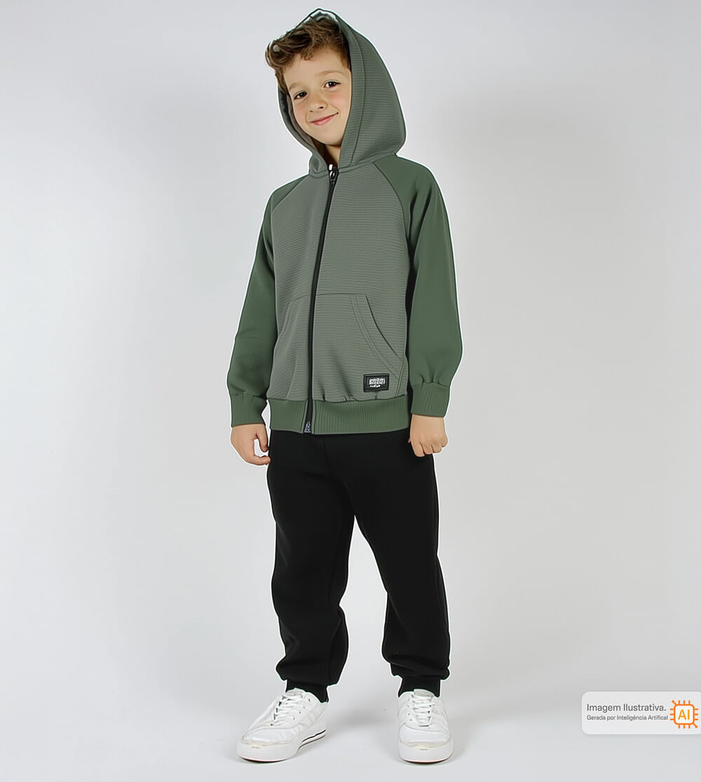 Conjunto Moletom com Capuz Confort