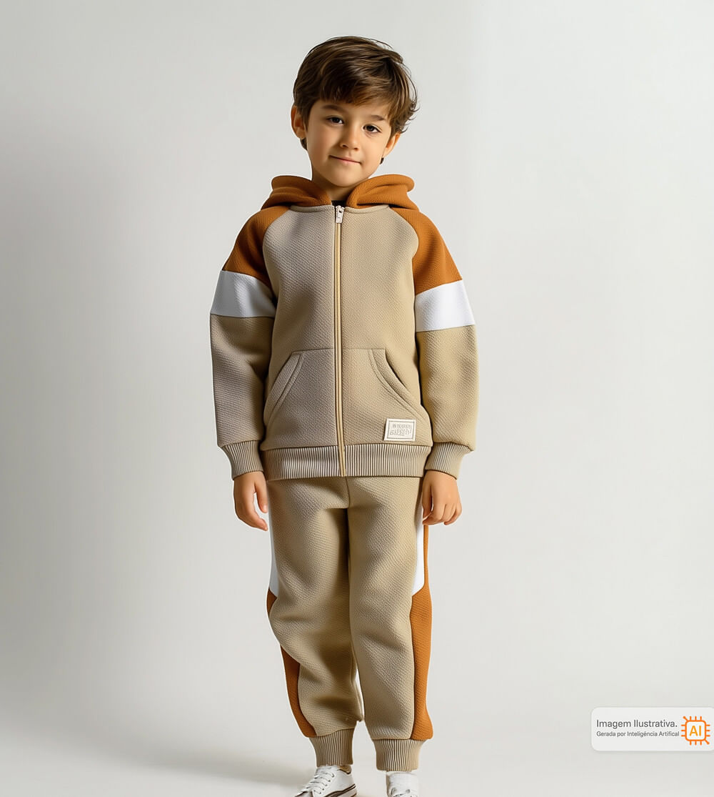 Conjunto Moletom com Capuz Action