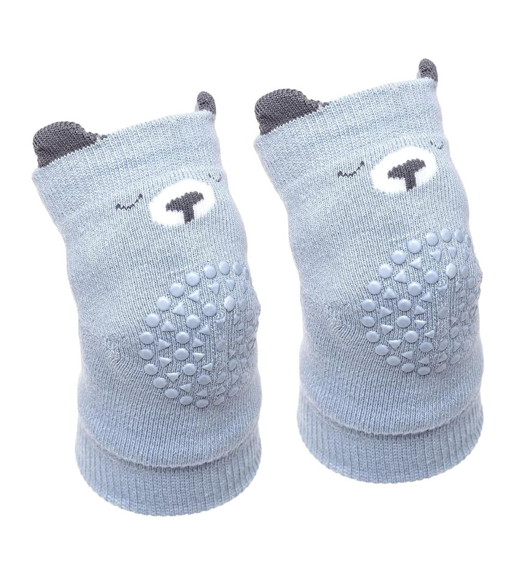 Joelheira Antiderrapante Urso Azul