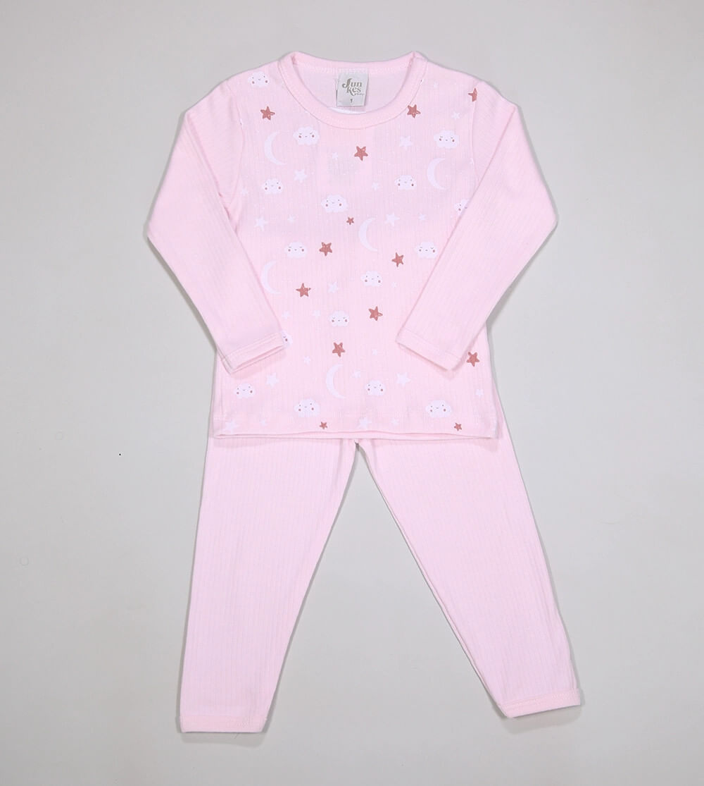 Pijama Nuvem Rosa