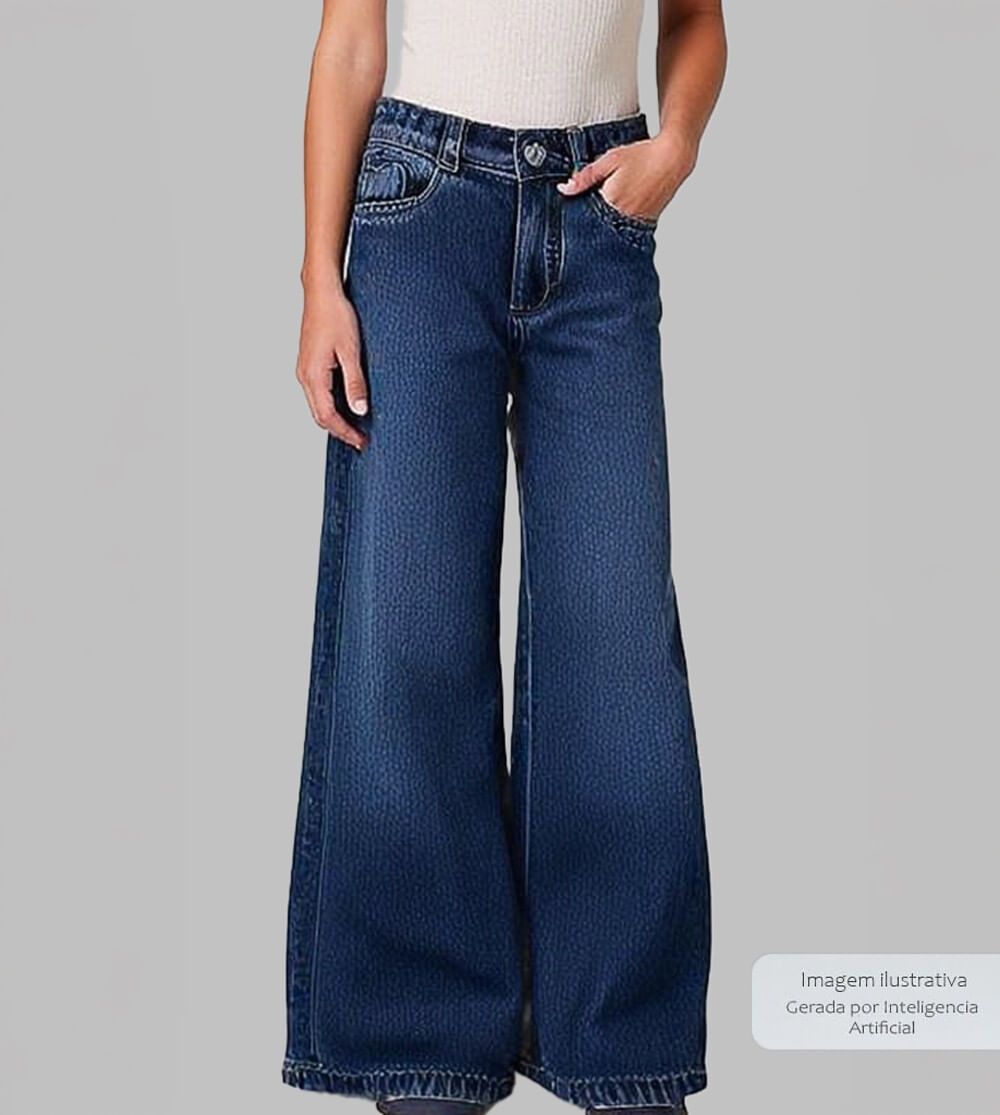 Calça Jeans Wide - 4847B