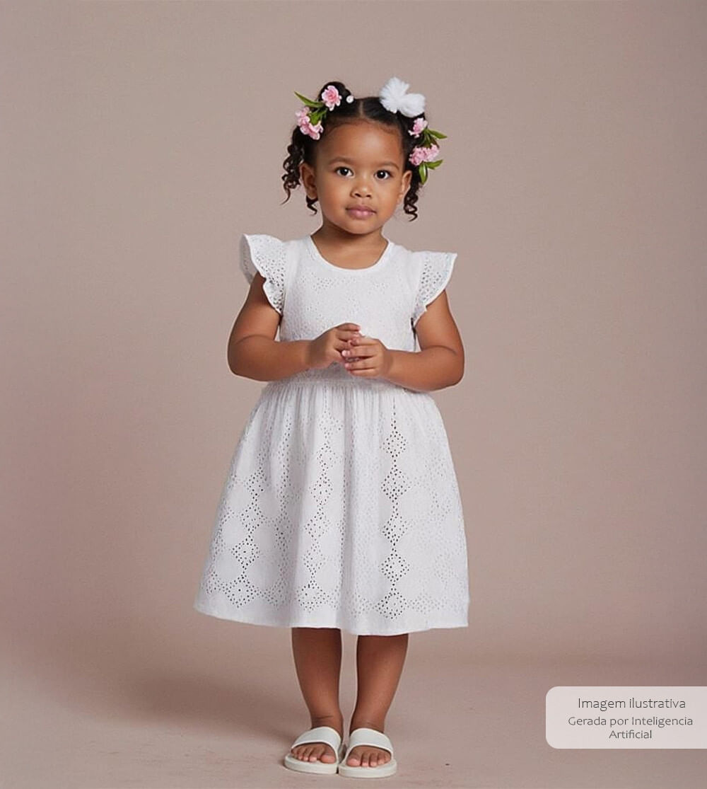 Vestido Branco Princesa - 8800