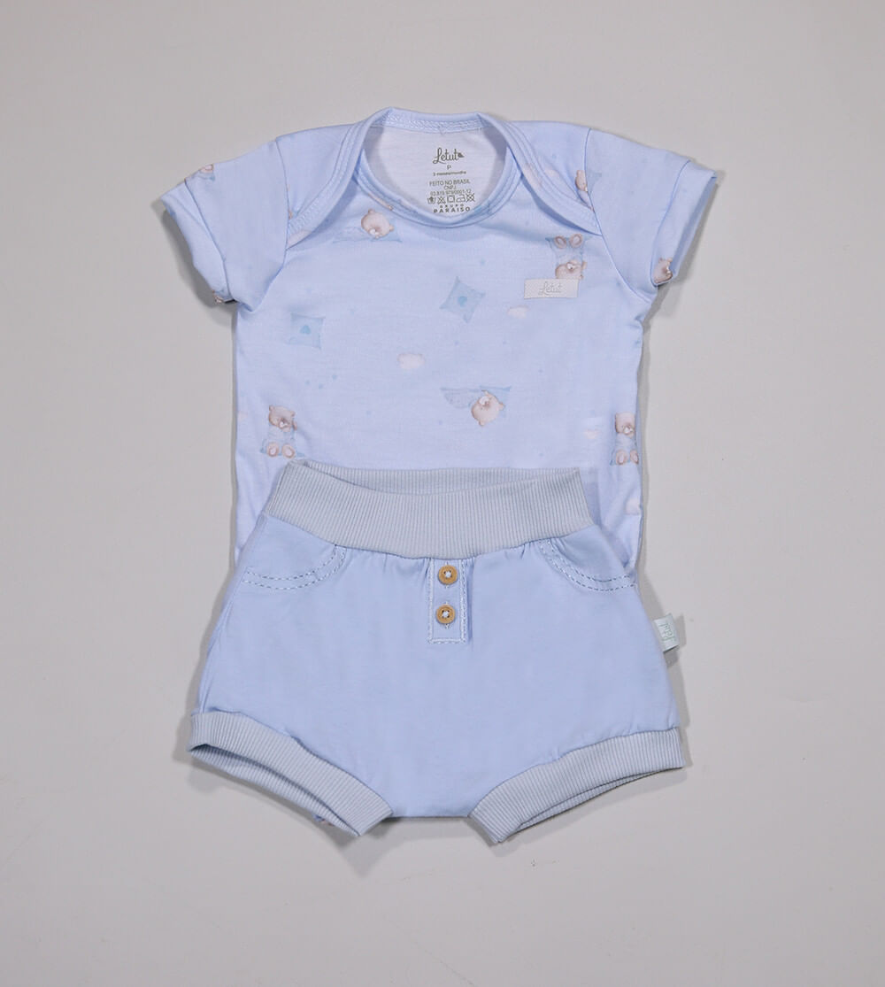 Conjunto Body/Shorts Soneca