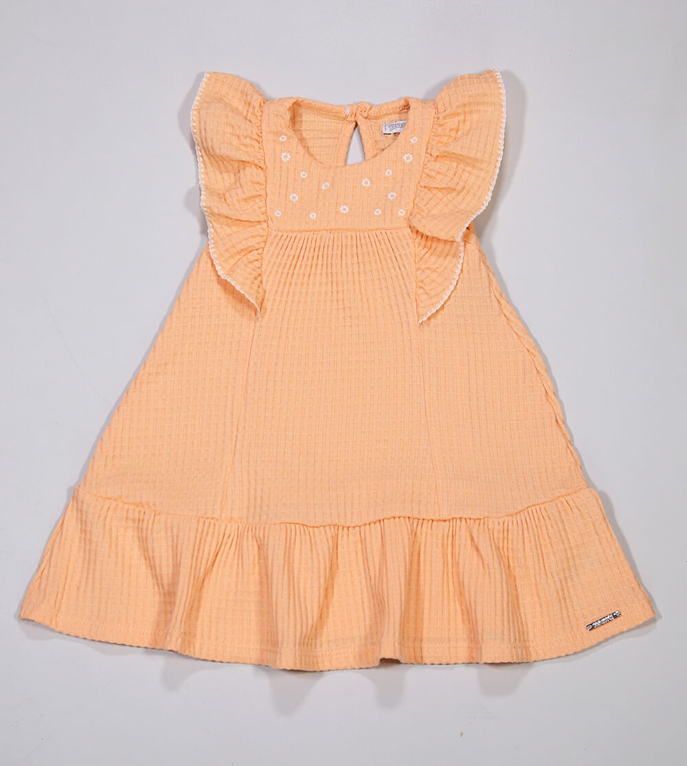 Vestido Florzinha Laranja - 37299