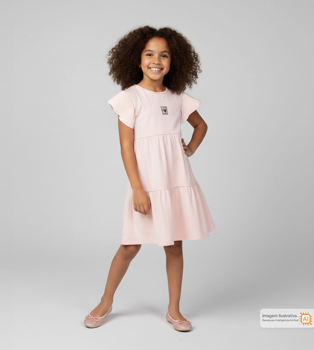 Vestido Coração e Glitter