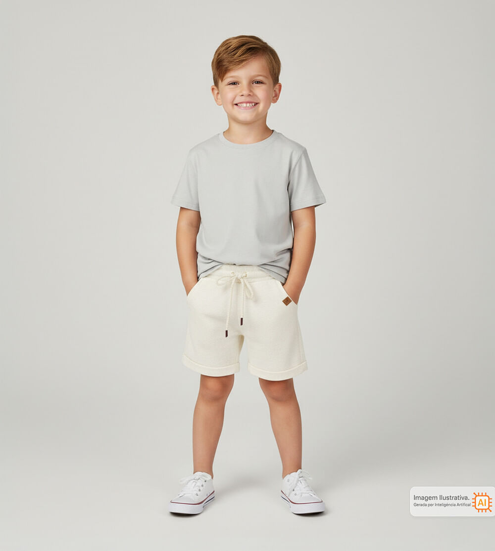 Bermuda Básica Off White