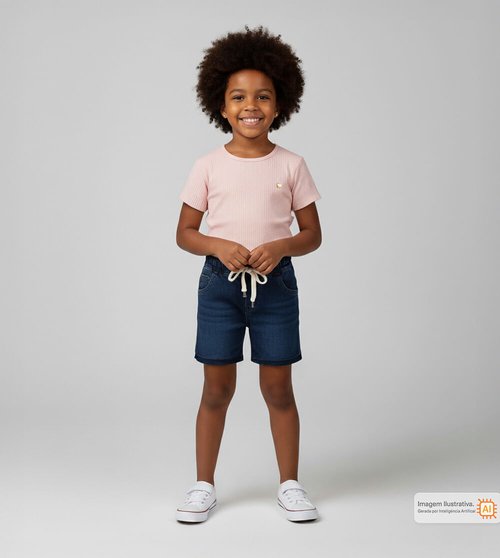 Blusa Básica Canelada Rosa