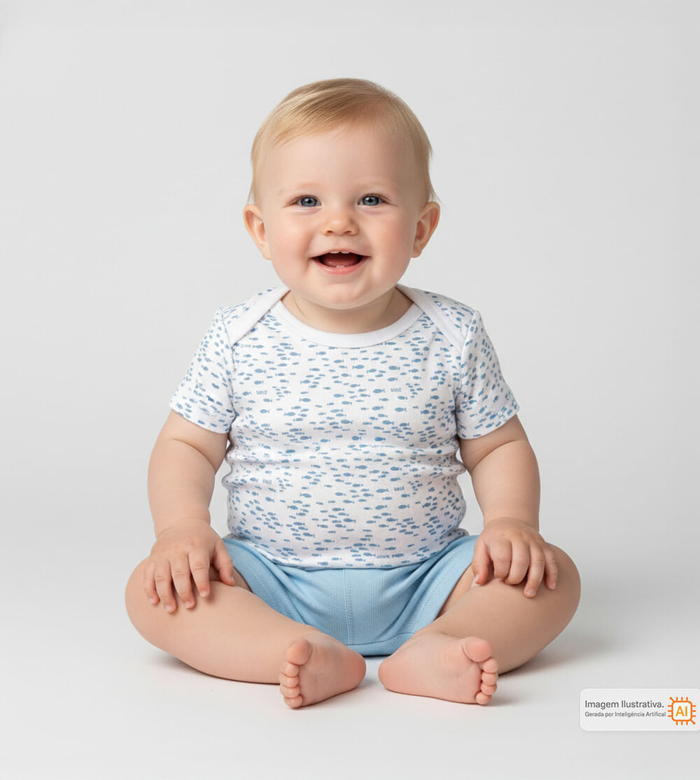 Conjunto Body/Shorts Peixinho