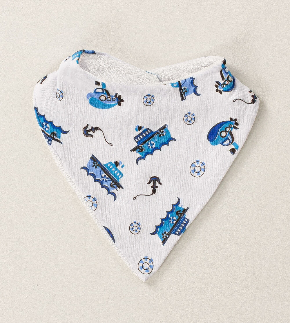 Babador Bandana Atoalhado Oceano
