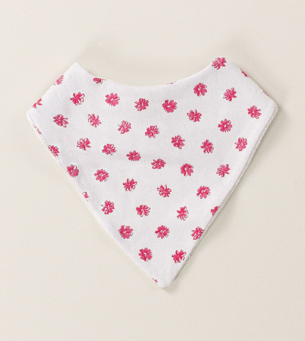 Babador Bandana Atoalhado Flor