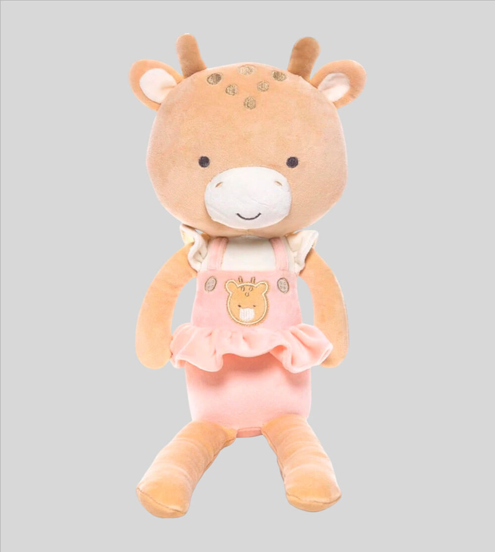 Girafinha Soft Cookie Rosa Buba