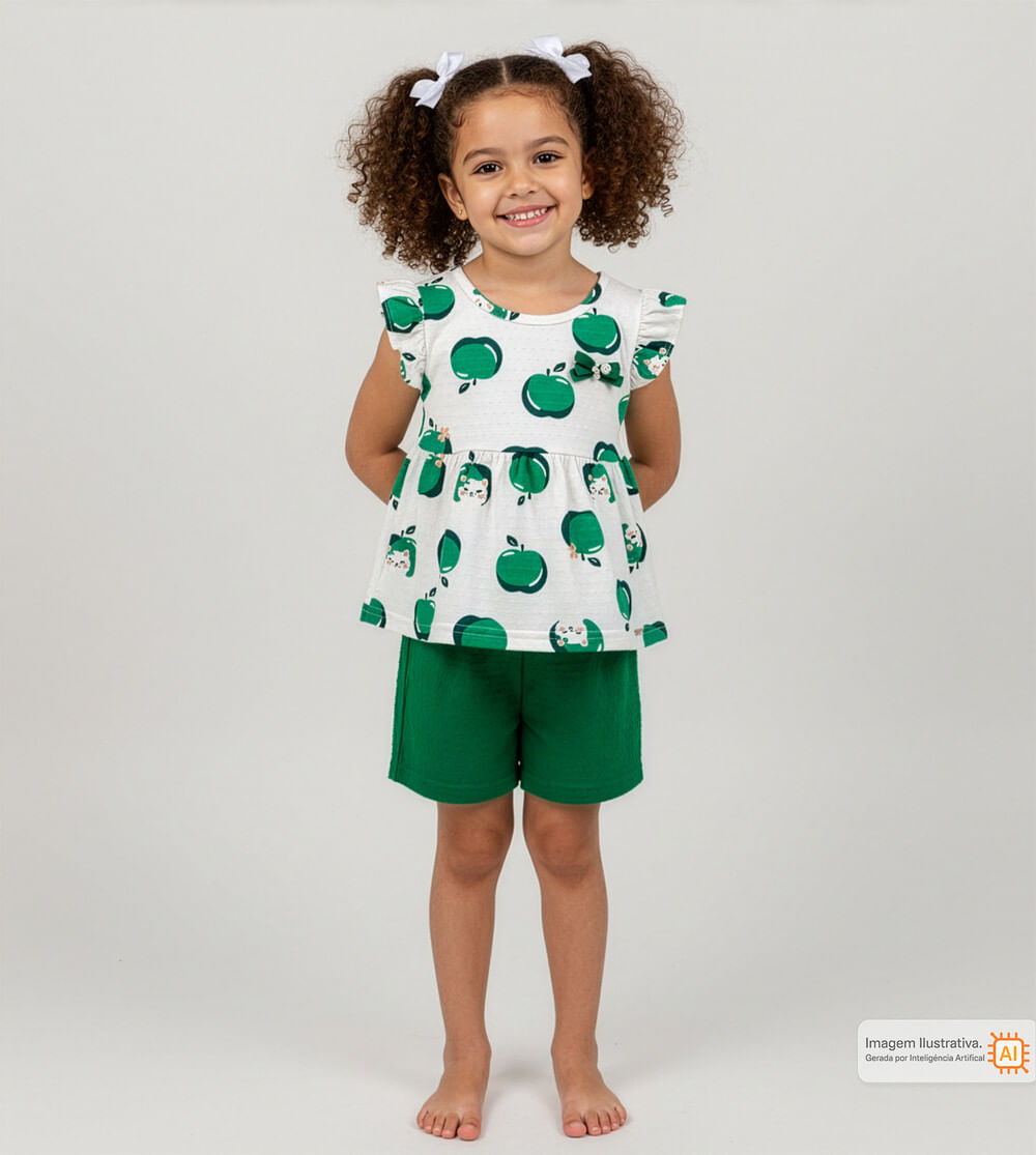 Conjunto Maçã Verde
