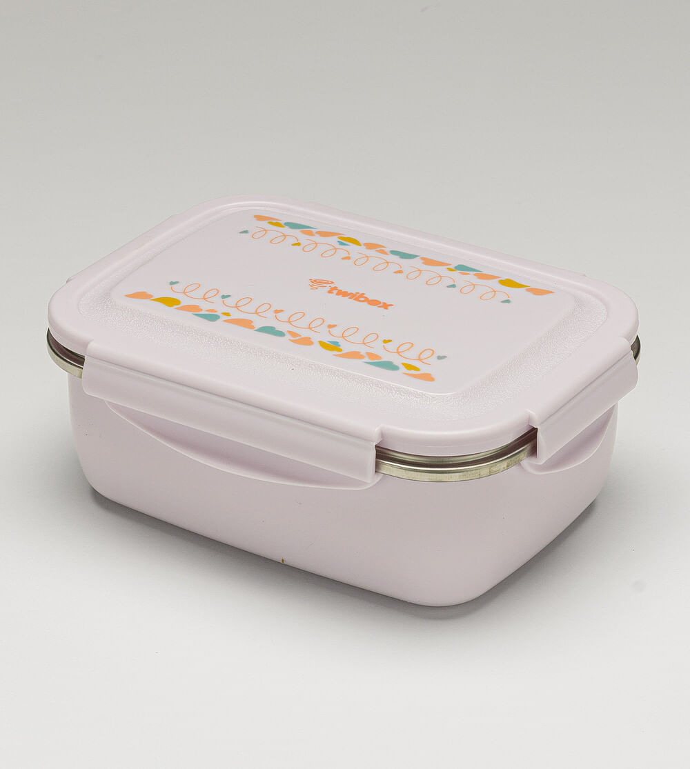 Lancheira Bento Box Coração 550ml Twibex