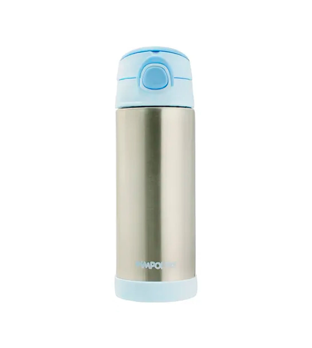 Garrafa Térmica Inox 400ml Azul