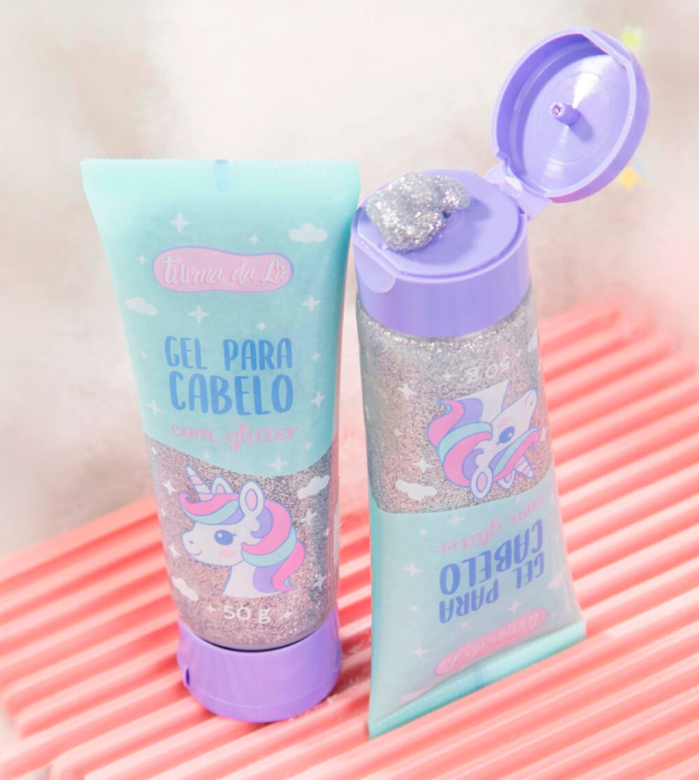Gel para Cabelo com Glitter Unicórnio - Estrela Cadente