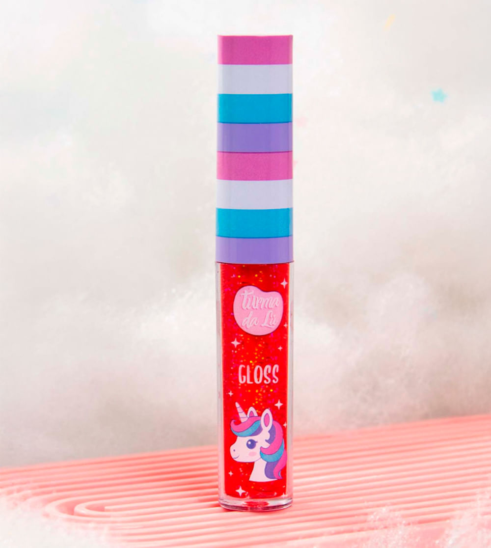 Gloss Labial Unicórnio - Morango Boom