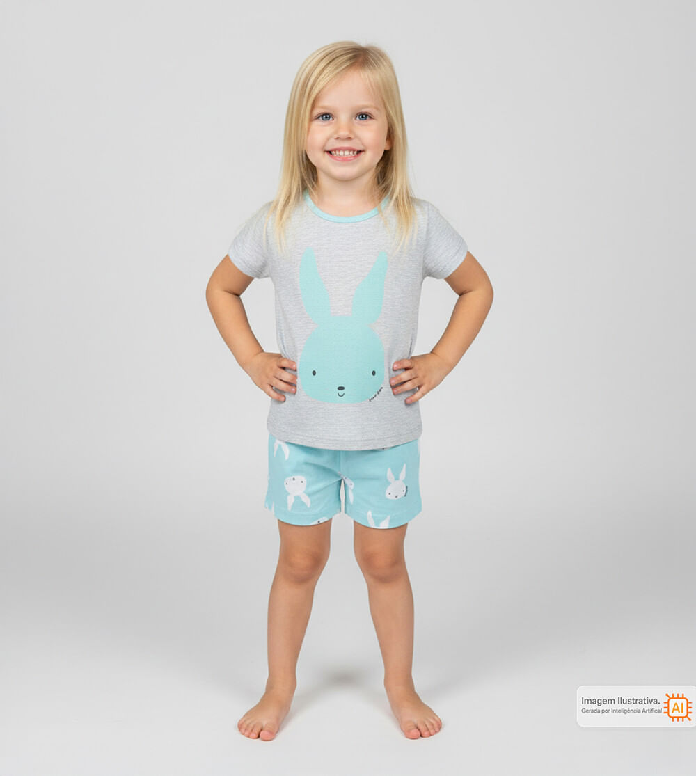 Conjunto Pijama Bunny Azul