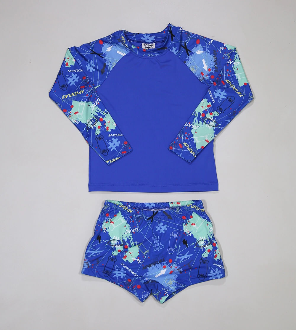 Camiseta Com Sungão UV+ Protect De 6 a 10 anos