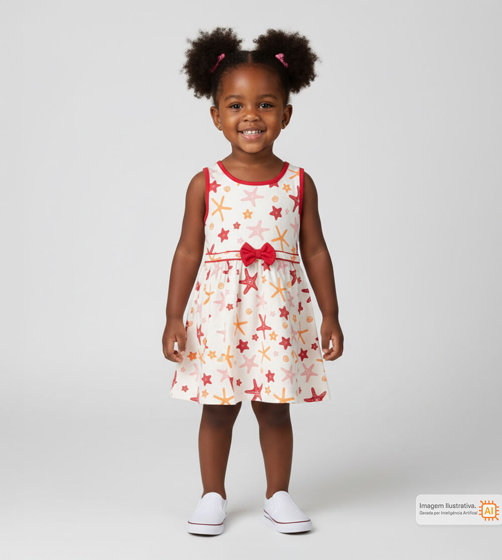 Vestido Regata Estrela do Mar Off White