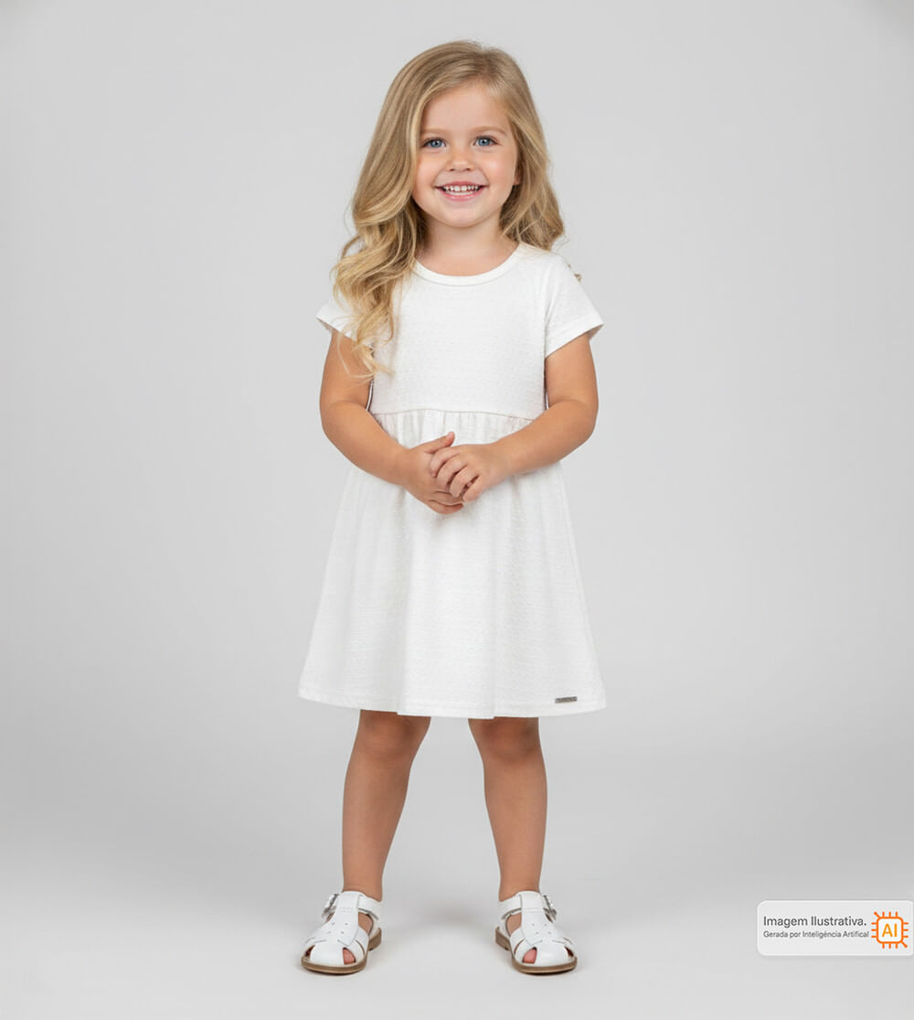 Vestido Básico Off White