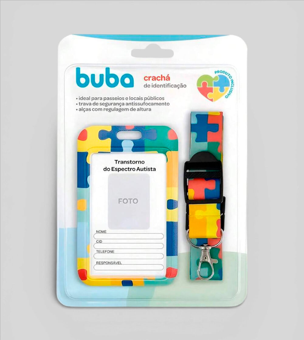 Crachá de Identificação Transtorno do Espectro Autista