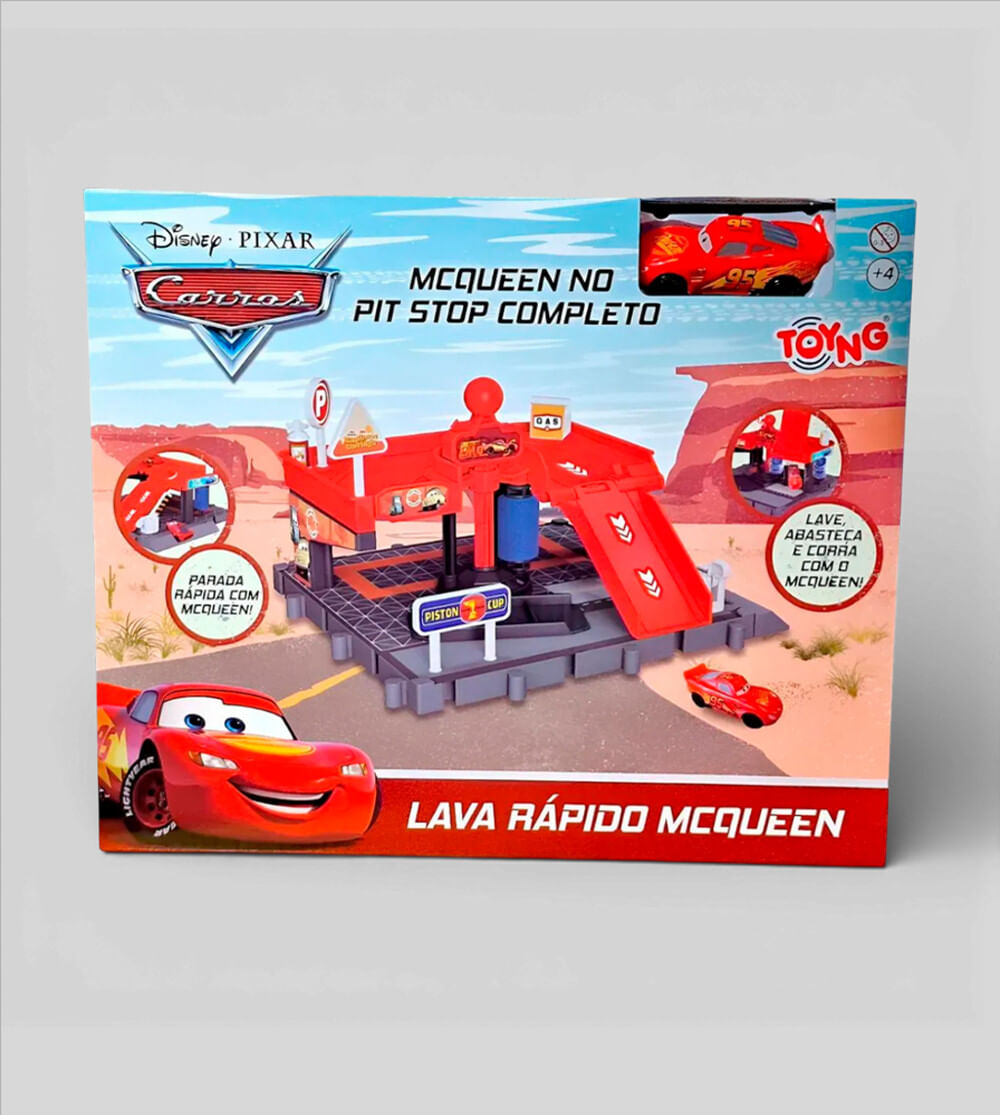 Lava Rápido Pit Stop Completo Mcqueen