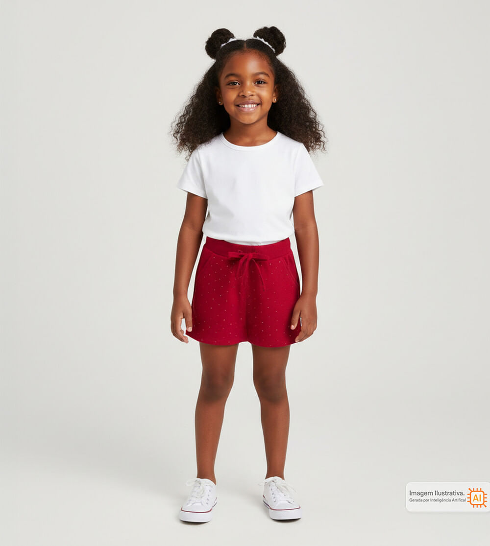 Shorts/Saia Girl Vermelho