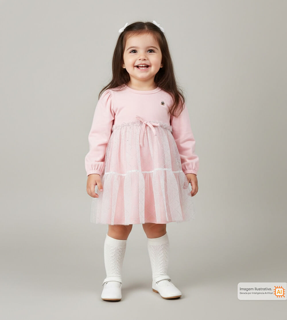 Vestido/Calcinha Tule Graciosa - 3251012