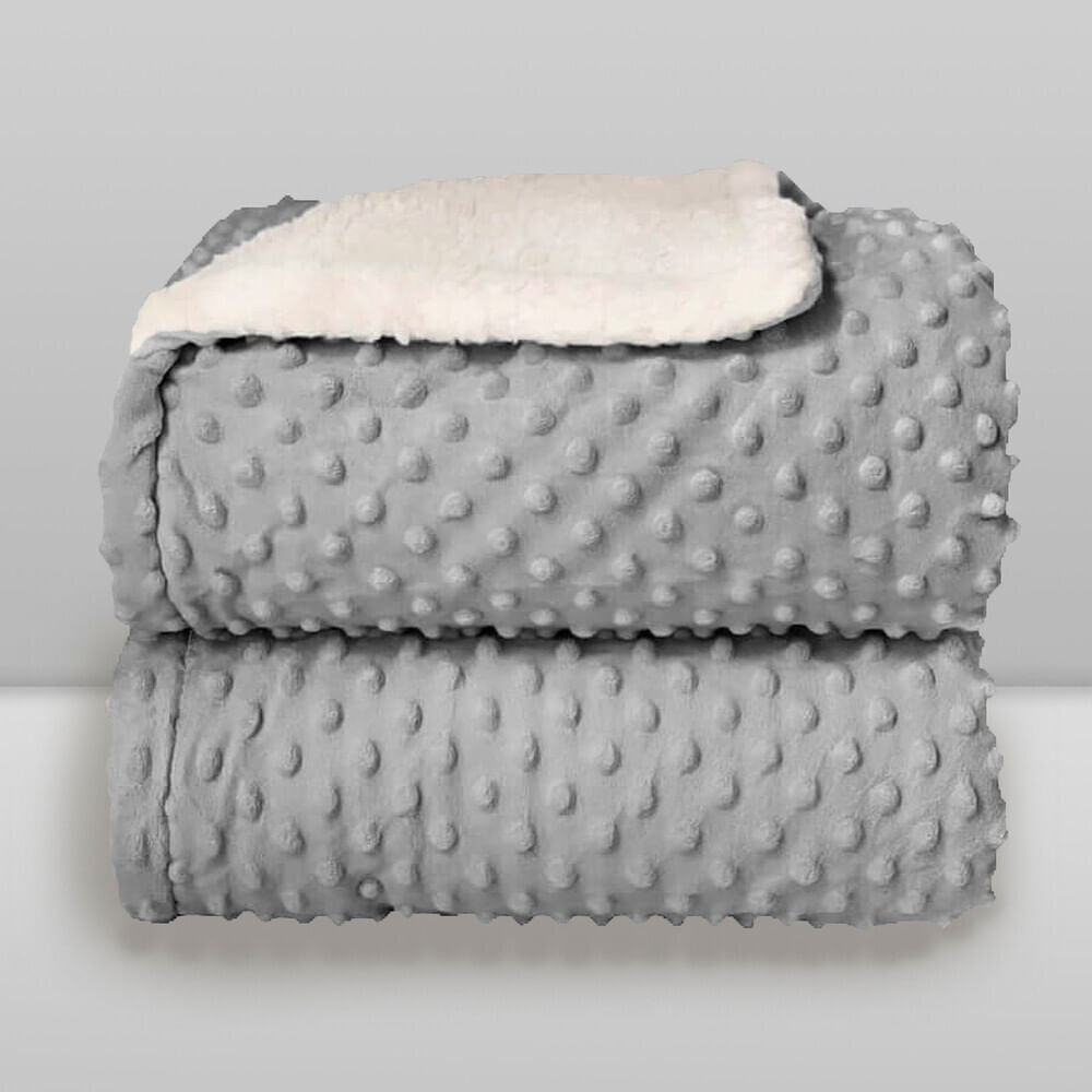 Cobertor Sherpa Dots