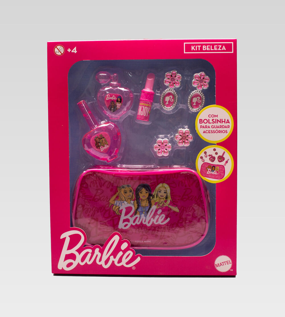 Kit Beleza Com Bolsinha Barbie