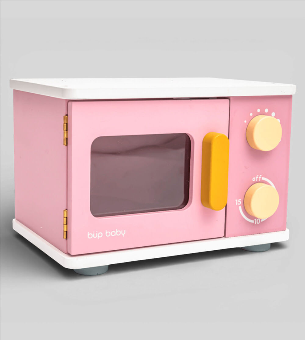 Forno Microondas em Madeira Rosa