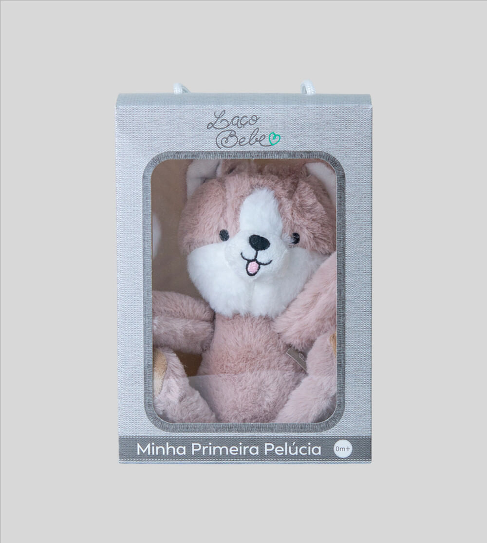 Minha Primeira Pelúcia Cachorro Boo Bege