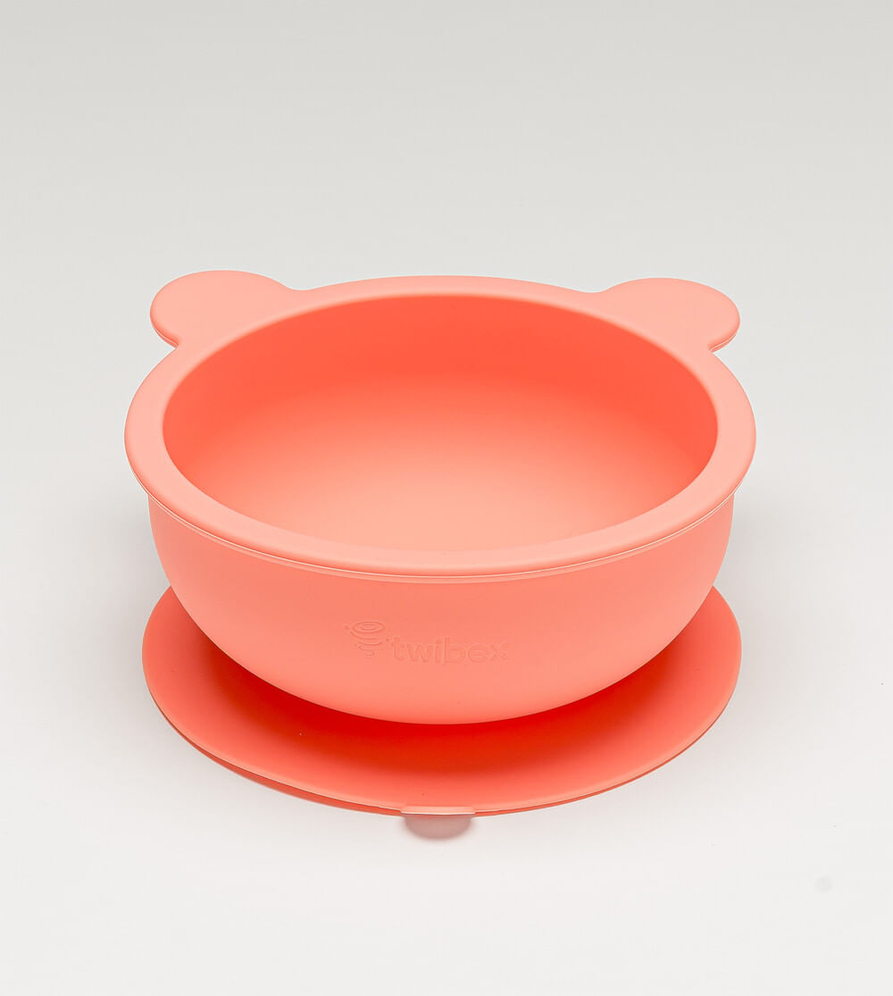 Bowl em Silicone com Ventosa Rosa Twibex