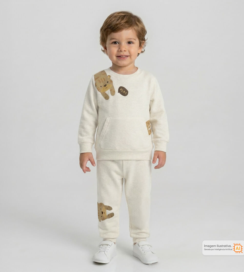 Conjunto Moletom Tigre