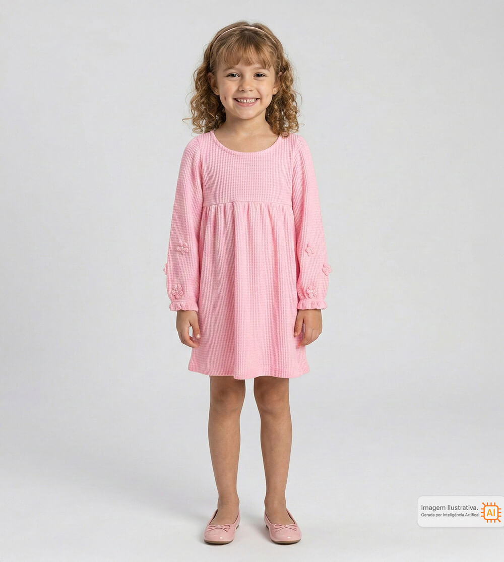 Vestido Florzinha Rosa