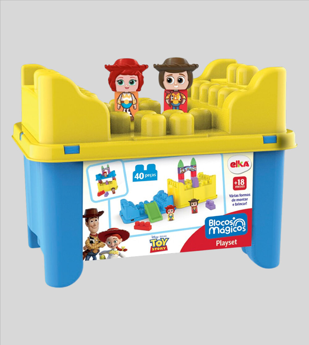 Blocos Mágicos Toy Story com 40 peças