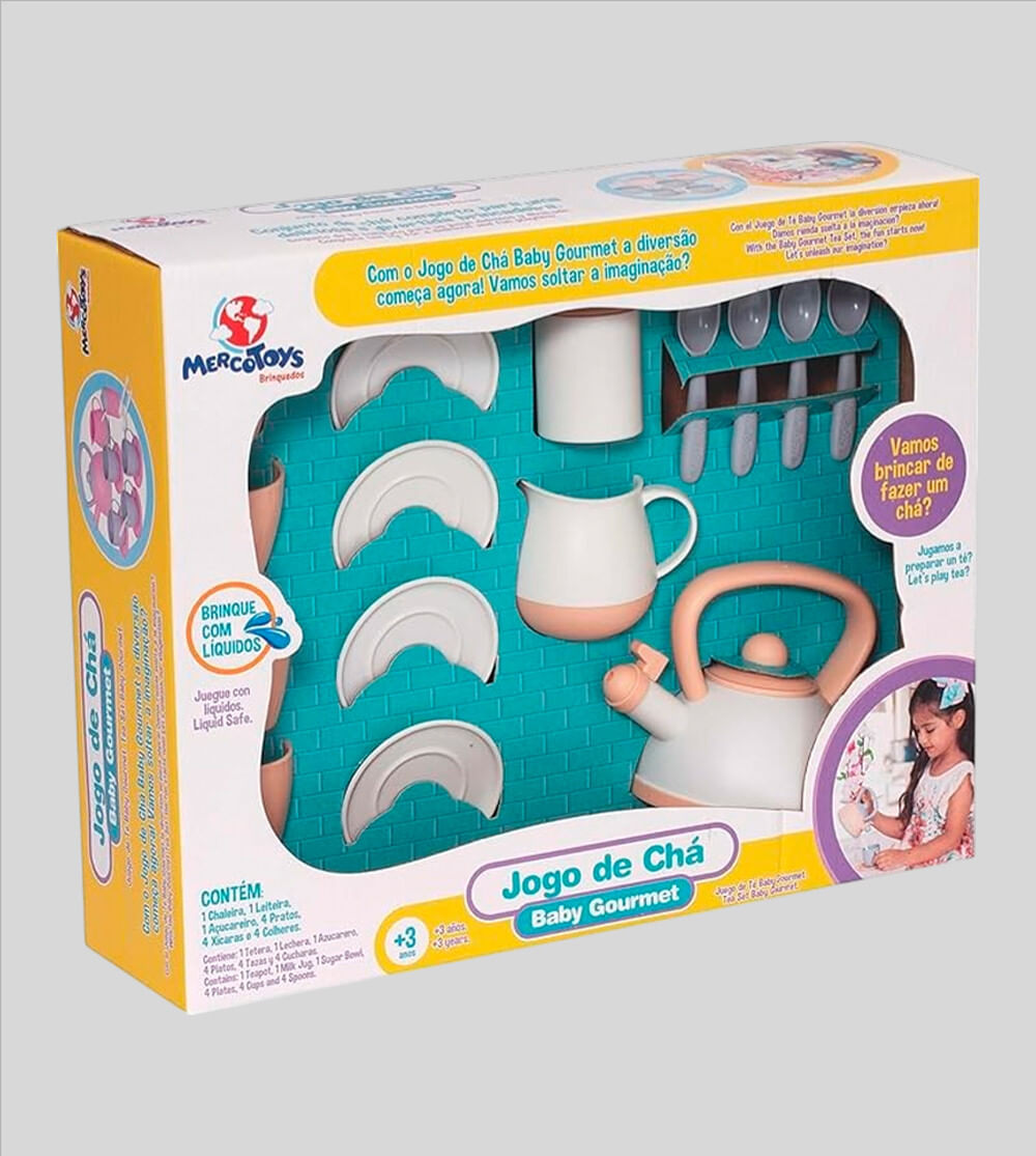 Jogo de Chá Baby Gourmet com 15 peças