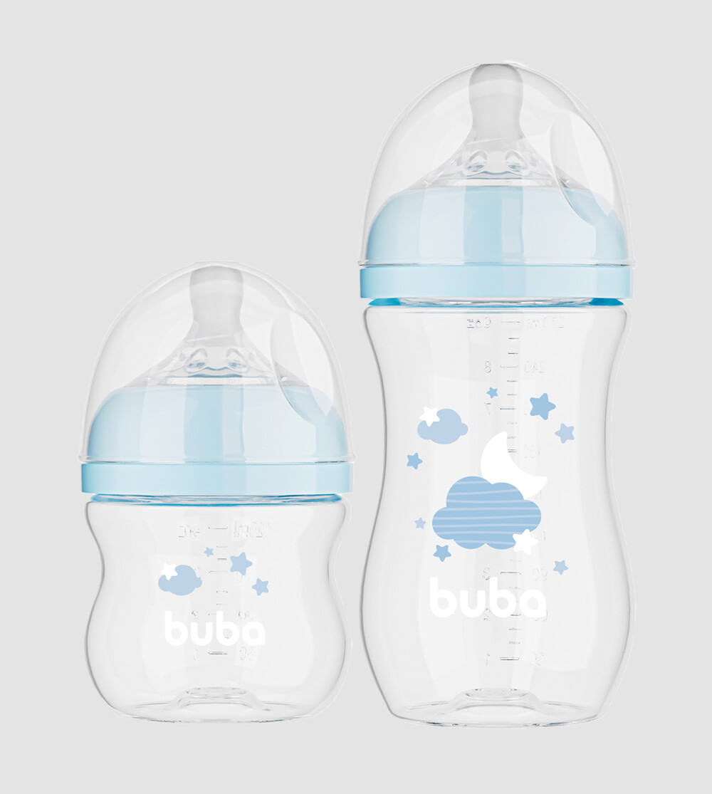 Mamadeira Easy Flow 120ml e 270ml Nuvem Azul