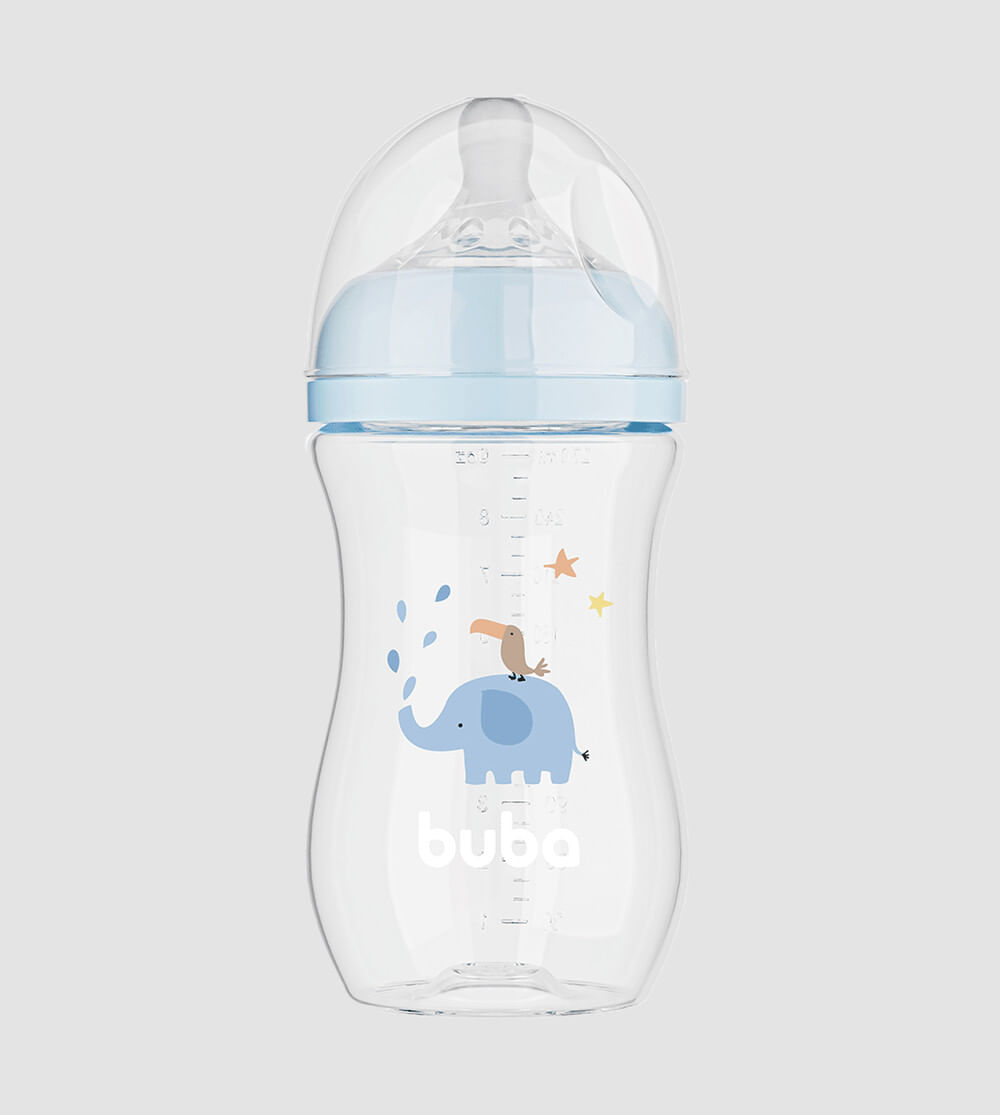 Mamadeira Easy Flow 270ml Elefante Azul