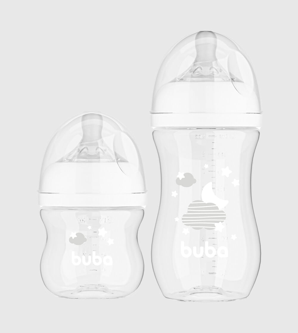 Mamadeira Easy Flow 120ml e 270ml Nuvem Branca