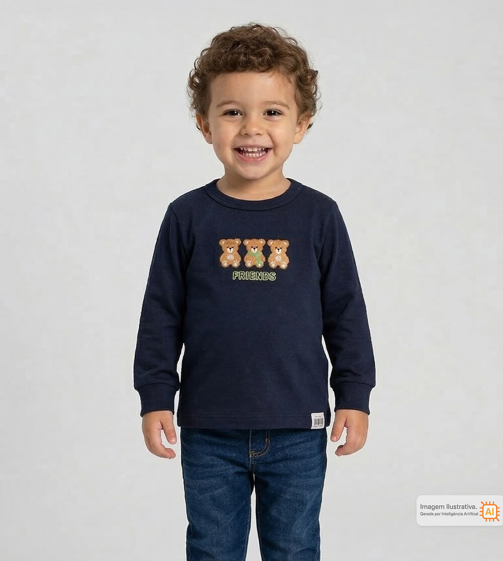 Camiseta Manga Longa Friends