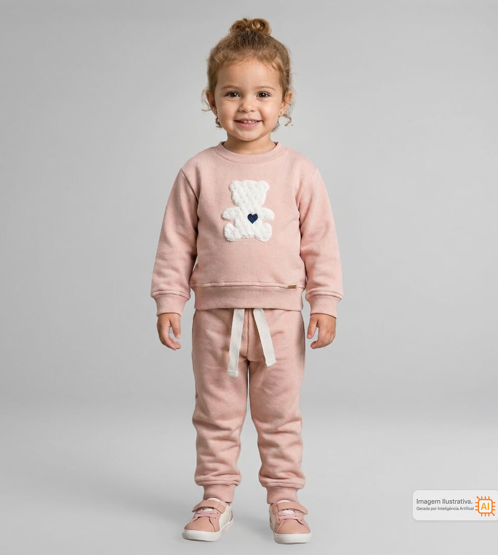 Conjunto Moletom Meu Ursinho