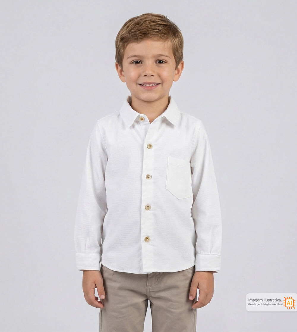 Camisa Casual Branca